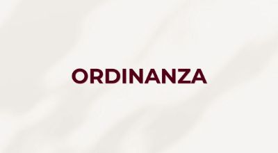 ordinanza ordinanza
